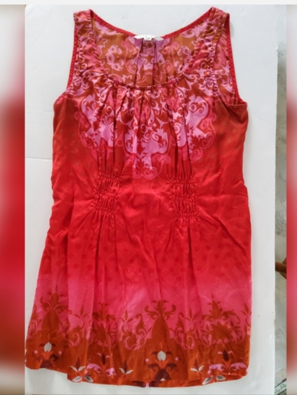 CAbi 100%  Silk Sleeveless Top